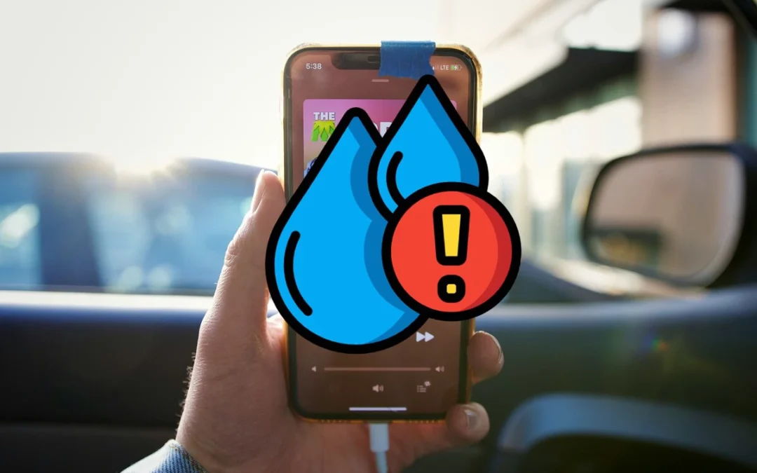 A ‘Liquid detected in connector’ message appeared on my iPhone.