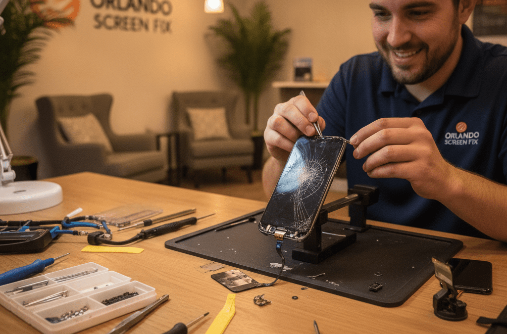 cracked screen repair - Orlando